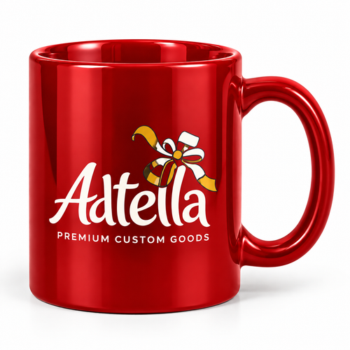 Custom Ceramic Mug with Logo, Photo, Text or Personalized Mugs | Adtella