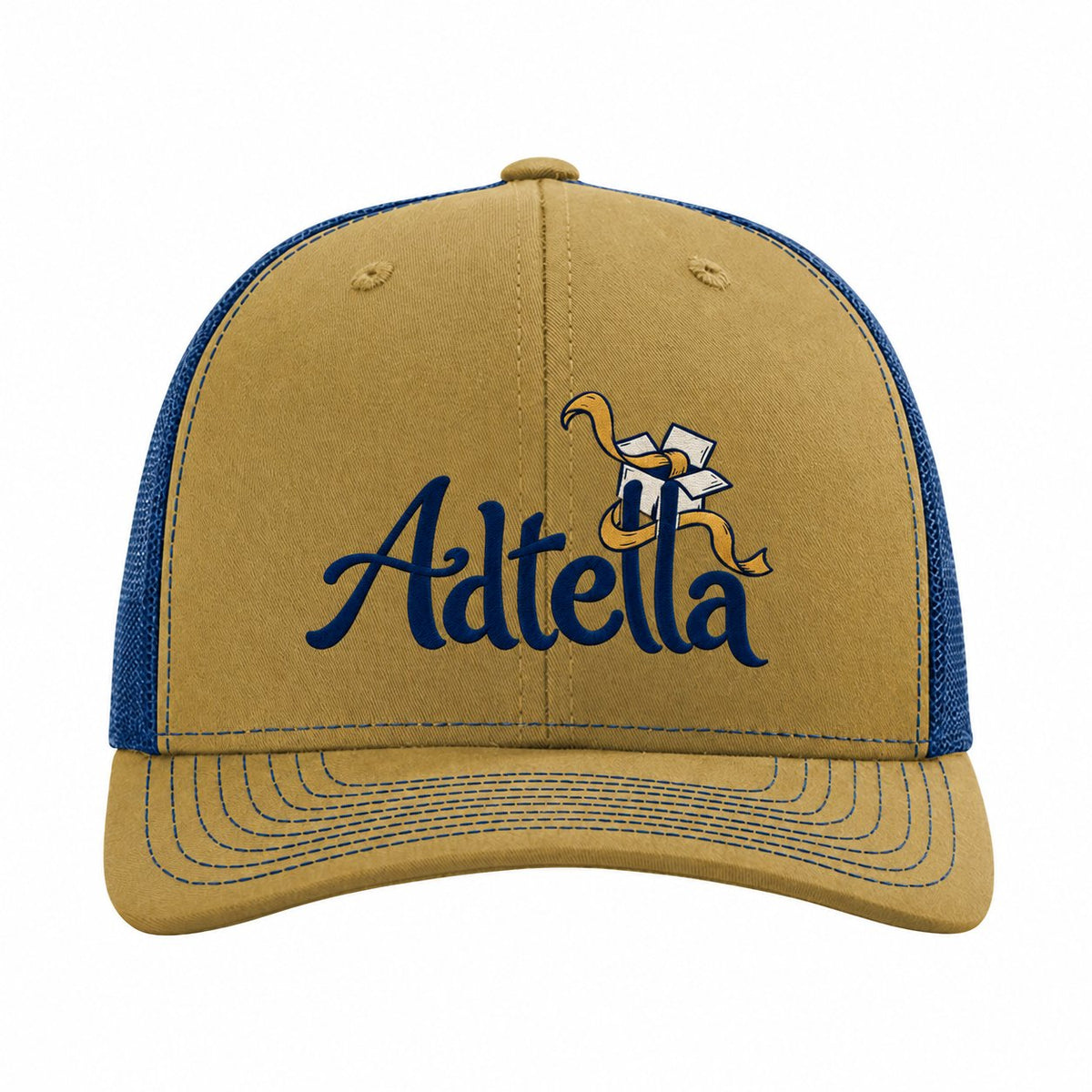 Custom Richardson 112 Trucker Cap | Adtella — illustrative Adtella logo mockup